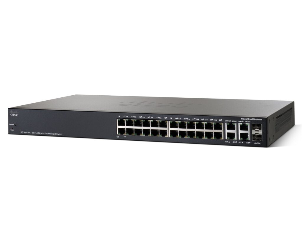 CISCO SG300-28P Managaed POE Ethernet Switch