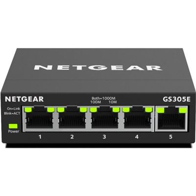 Netgear GS305E-100AUS SOHO 5-port Gigabit Smart Managed Plus Switch