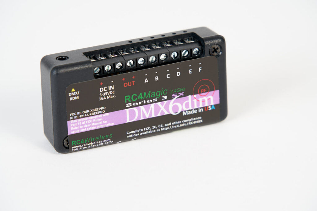 RC4Magic S3 DMX4dim 4-Channel Wireless Dimmer
