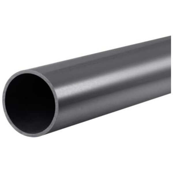 2000mm Steel Round Tube Pipe 40NB/48mm - Black